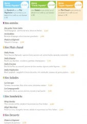 Menu Daily gourmand - Les entrées, salades,...