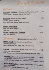 Menu L'enchan'the - Les entrées et salades