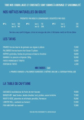 Menu Molux - Les tapas, mix farcis et la table du capitaine