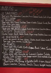 Menu Cafe Gamelle - Burgers