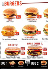 Menu K'pital - Les burgers