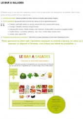 Menu L'Aromate - Les salades