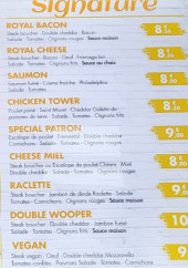 Menu L'atelier de papa - Les signatures