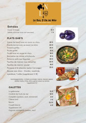 Menu Le Bol d'or de Néo - Les entrées ; plats et galettes