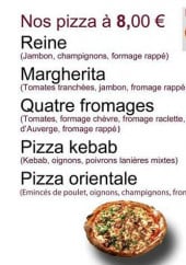 Menu Le délice - Les pizzas