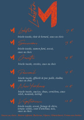 Menu M Concept Store - Les lobsters, saumons et végétariens, ...