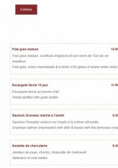 Menu Le Guethenoc - Entrées
