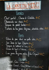 Menu Tempête - Exemple de menu