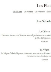 Menu La Sultana - Les plats