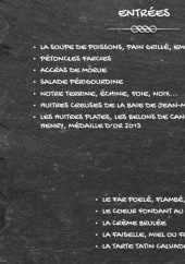 Menu La pêche à la turlutte - Les menus 