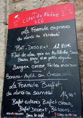 Menu Le charly's - Exemple de menu