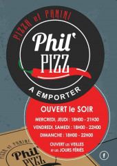 Menu Phil' Pizz - Carte et menu Phil' Pizz Pont Scorff