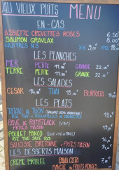 Menu Au Vieux Puits - Exemple de menu