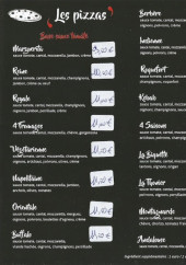 Menu Ker'Pizz - Les pizzas