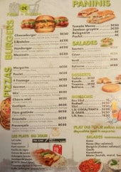 Menu L'Ottantique - Les paninis, burgers, pizzas...