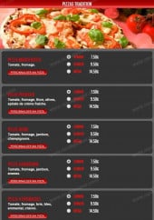 Menu Royal Pizza - Les pizzas tradition