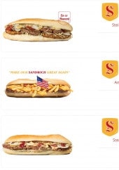 Menu Steinhoff Sandwichs - Les stars