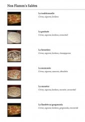 Menu Café Flamm' - Les pizzas