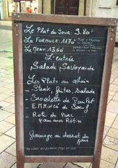 Menu Le Crocodile - Exemple de menu