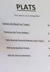 Menu Le K-W - Plats