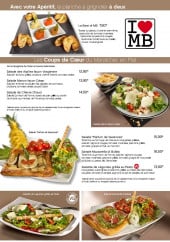 Menu Les Moulins Bleus - apéritif et coup de coeur