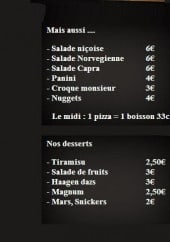 Menu PizzaSmile - Informations sur les menus