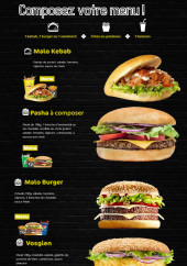 Menu O'Malo - Les burgers