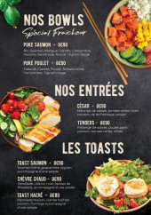 Menu Labrez - Les bowls, entrées et toast