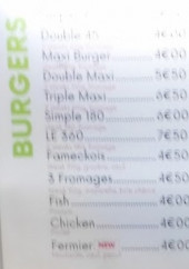 Menu Snack De La Place - Les burgers