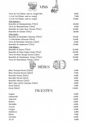 Menu La Dogana - Les vins, bières, ...