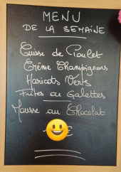 Menu Le Crocodile - Exemple de menu