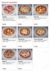 Menu Pizza Tradition - Les pizzas force et caractère: kebab, orientale, paysanne,..