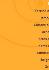 Menu Auberge du Mesnil - Les entrées 