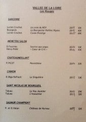 Menu La gabare - Les vins page 2