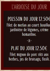 Menu Le Bouchon Nivernais - L&#039; ardoise du jour