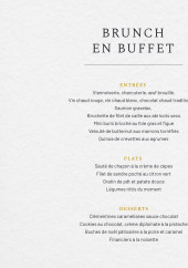 Menu Mercure - Brunch