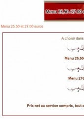 Menu Ô puits - Menu 25.5€ et 27€