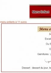 Menu Ô puits - Menu enfant