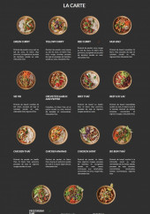 Menu Pitaya - La carte