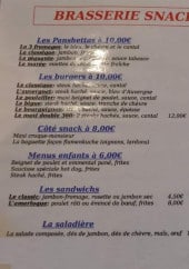 Menu Café du Boulevard - planchettes, burgers, menu enfant...