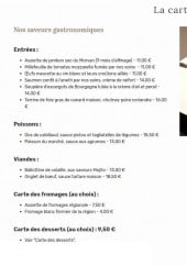 Menu Au Vieux Morvan - Entrées, poissons, viandes,....