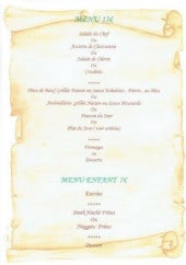 Menu Le Cadran - Menu à 13€ et menu enfant