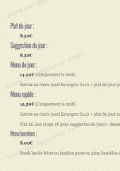 Menu Caliente - les menus