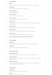 Menu Chez Bacchus - Les assiettes, tartares, ...