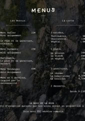 Menu Coup de main - Les menus