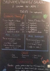 Menu Dwich Yourself - Les sandwiches, paninis et salades