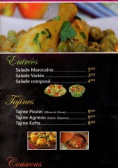 Menu Étoile de rabat - Entrées, tajine et couscous