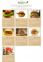 Menu Hank Burger - Les burgers