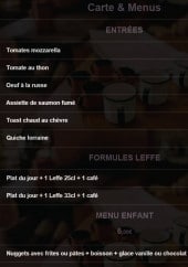 Menu La p'tite fourchette - Les entrées, les formules et menu enfant