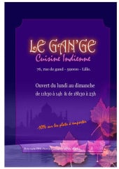 Menu Le Gan'ge - Carte et menu Le Gan'ge, Lille